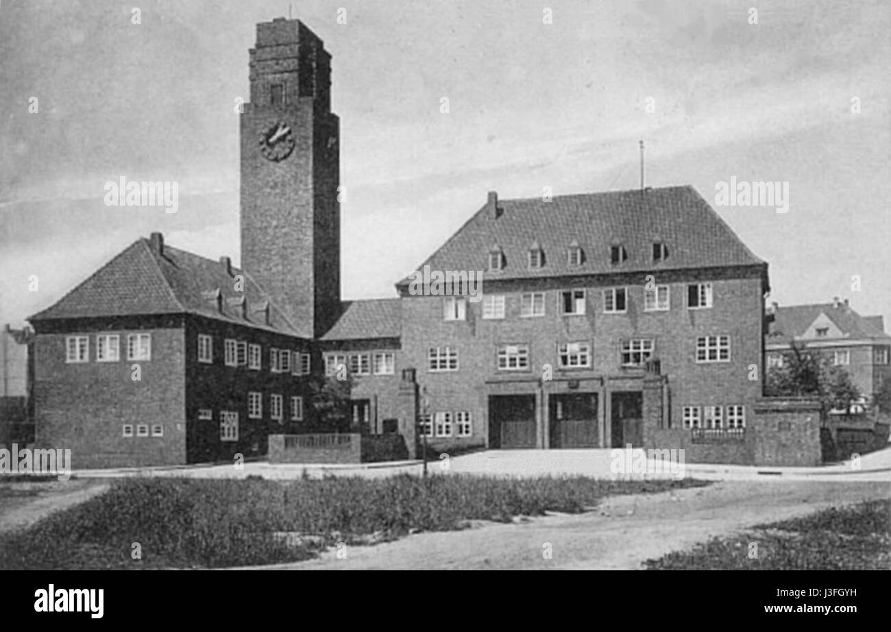 Feuerwache Harburg von 1926 Stock Photo