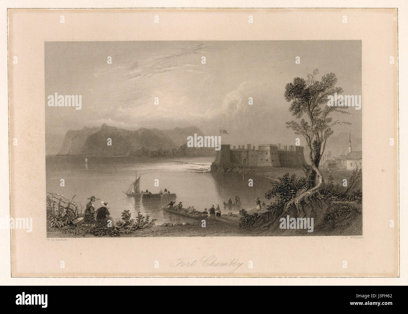Fort Chambly, a historic military fort in Quebec, Canada, known for its ...