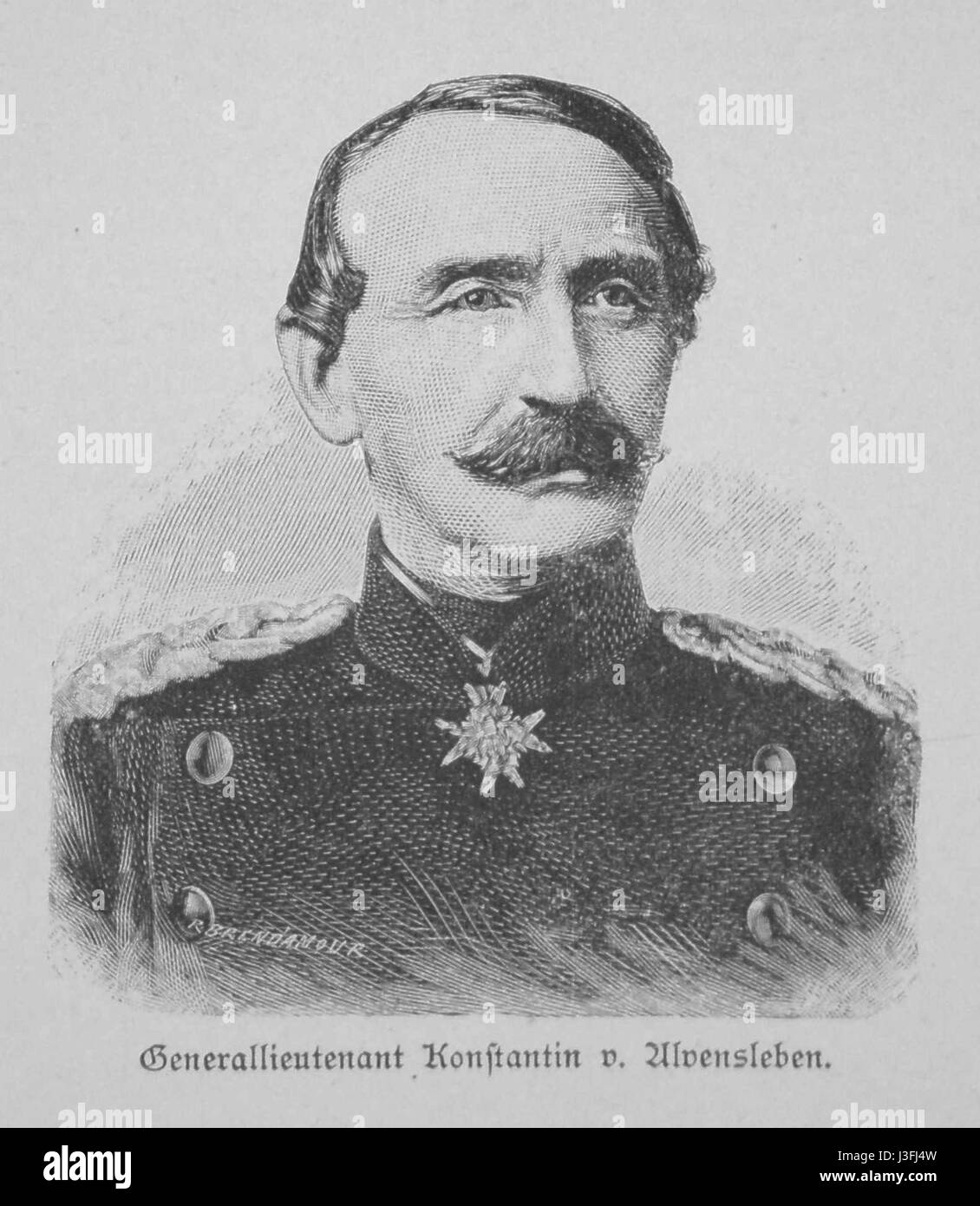 Generalleutnant von Alvensleben Stock Photo Alamy