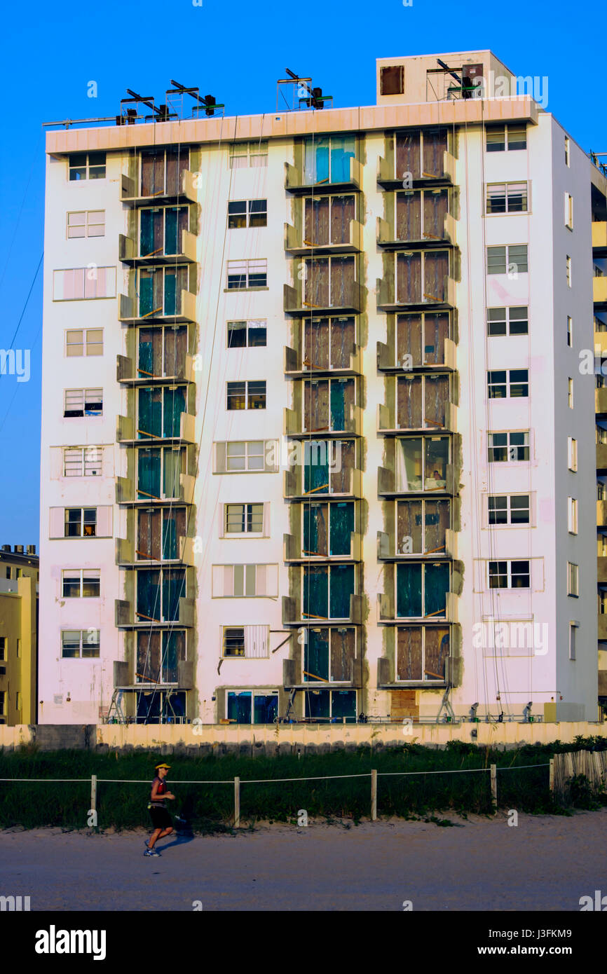 Miami Beach Florida,Ocean Point Condominiums,renovation,balconies,under ...