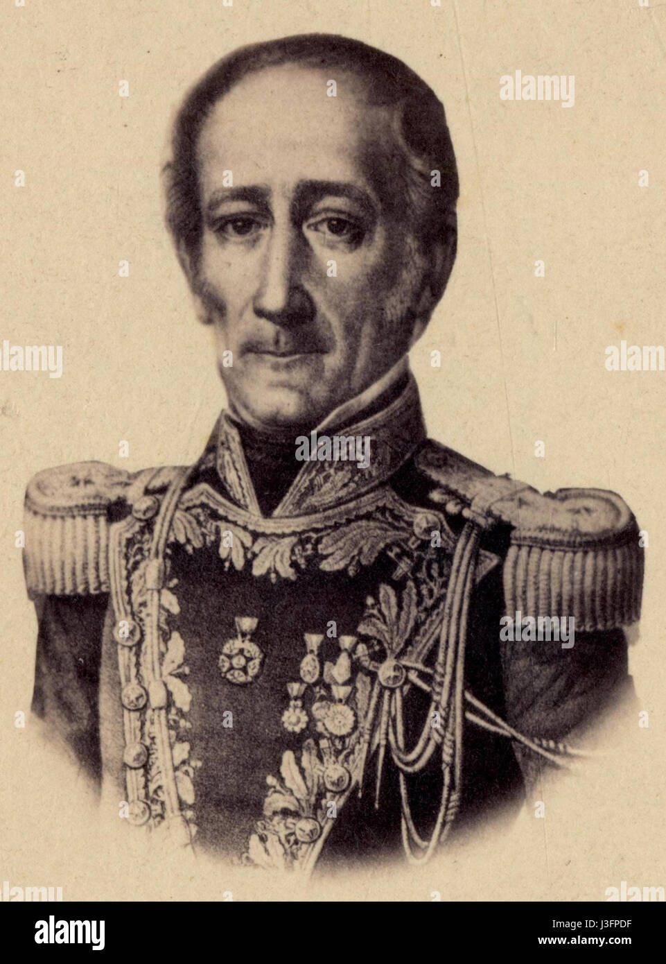 General J. M. de la Cruz (cropped) Stock Photo