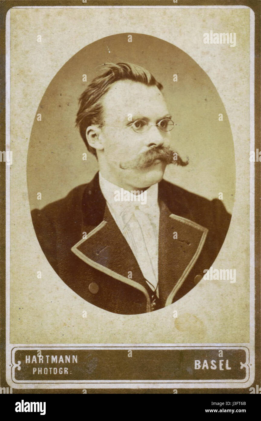 Friedrich Nietzsche 1872 Stock Photo