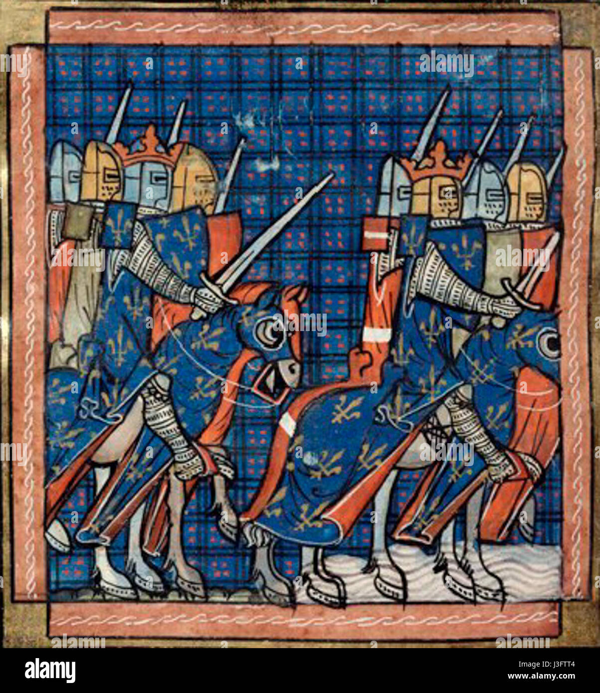 French Knights 1214 Stock Photo Alamy