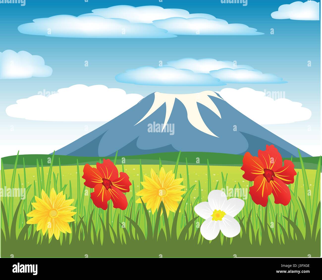 Beautiful glade Stock Vector Images Alamy