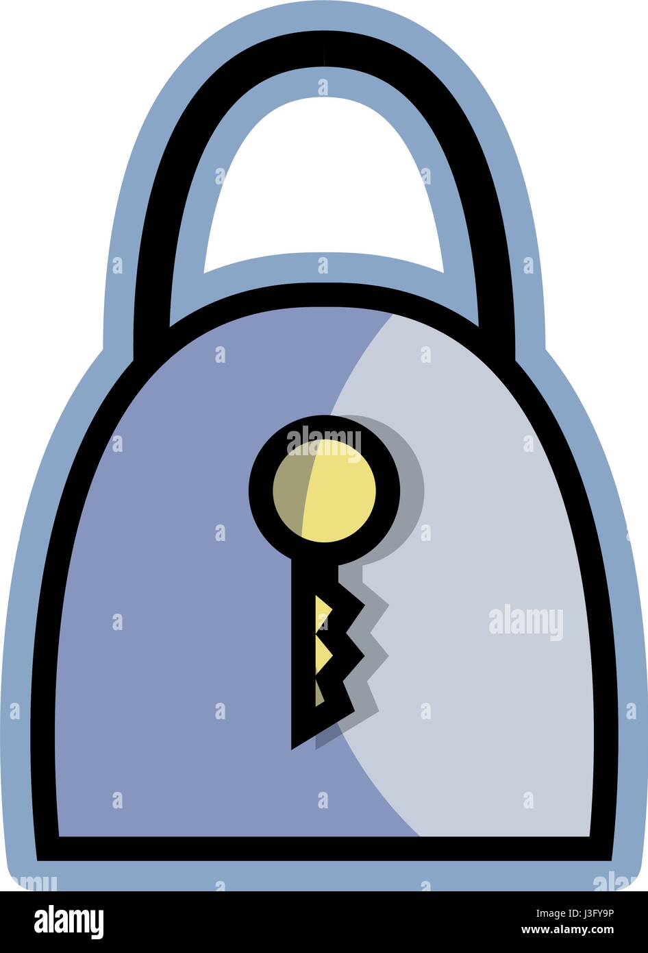 blue padlock security tool service Stock Vector Image & Art - Alamy