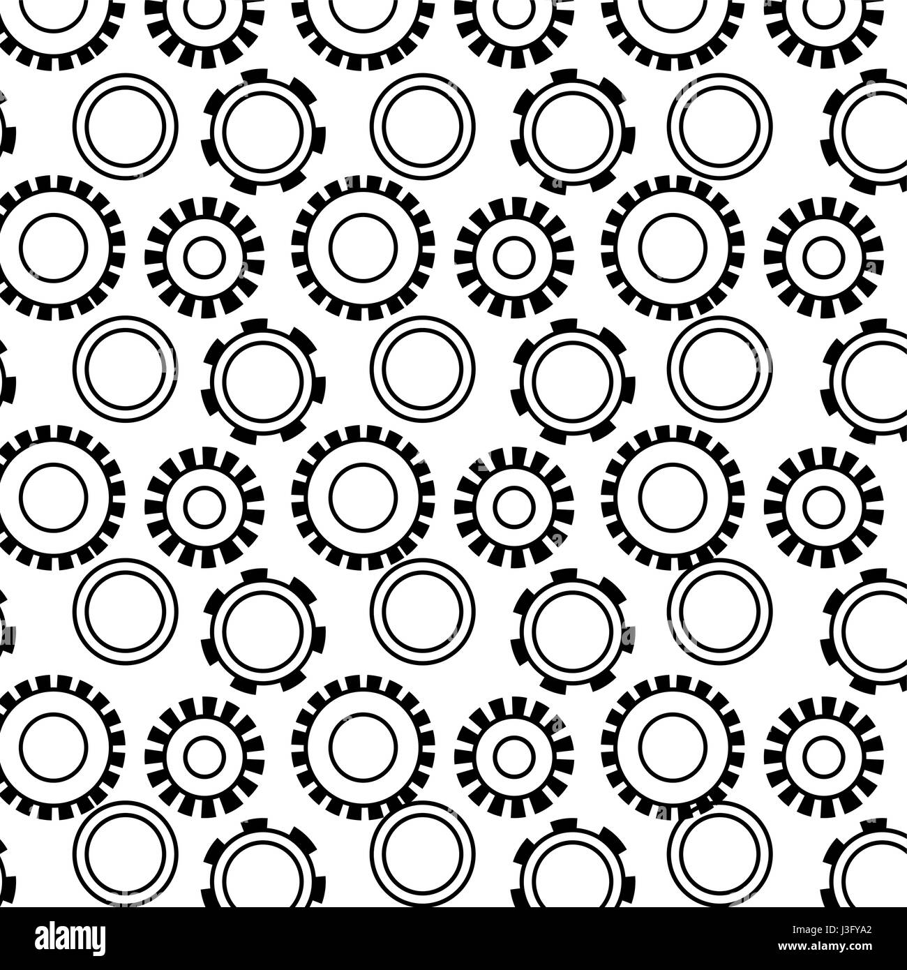 figure industry gears engineering process background Stock Vector Image ...
