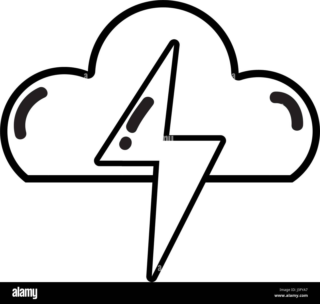 figure cloud and thunder storm weather Stock Vector Image & Art - Alamy