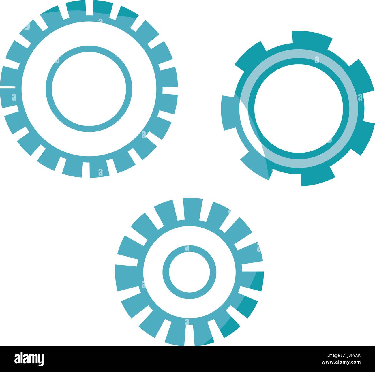 silhouette industry gears engineering process Stock Vector Image & Art ...