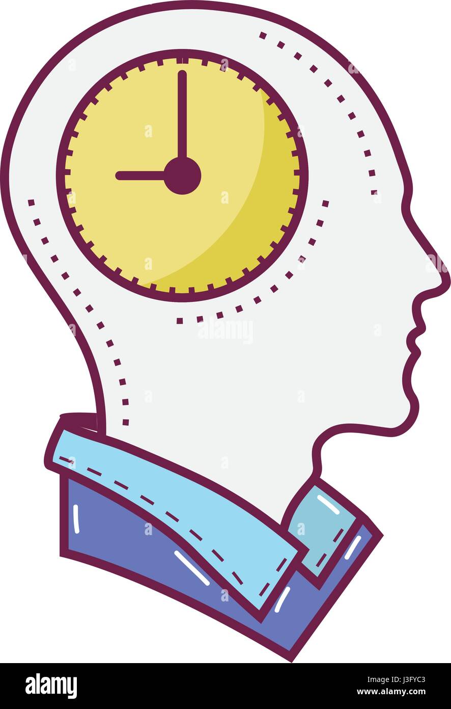 color silhouette head with bulb inside Stock Vector Image & Art - Alamy