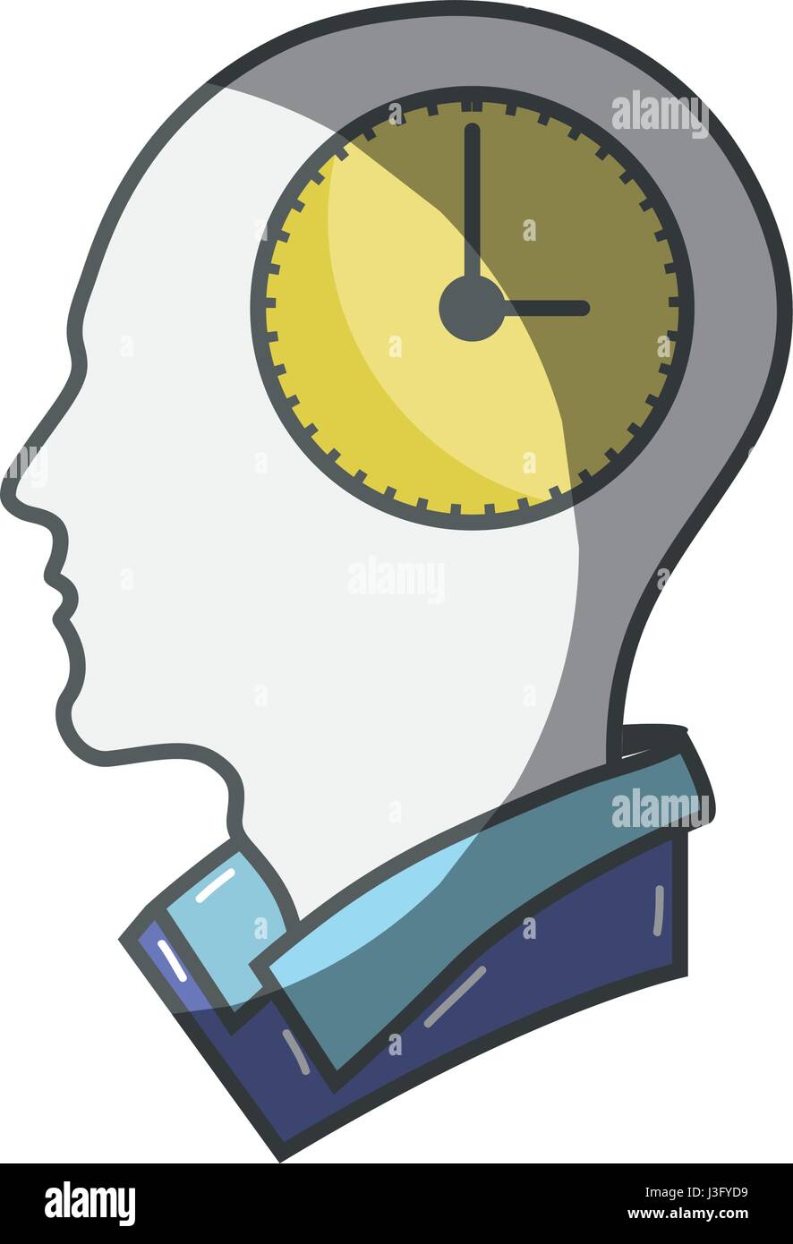 color silhouette head with bulb inside Stock Vector Image & Art - Alamy
