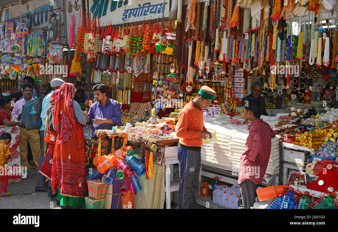 Jewelry and Cloths on sales at Indian local market Jewelry and Cloths 