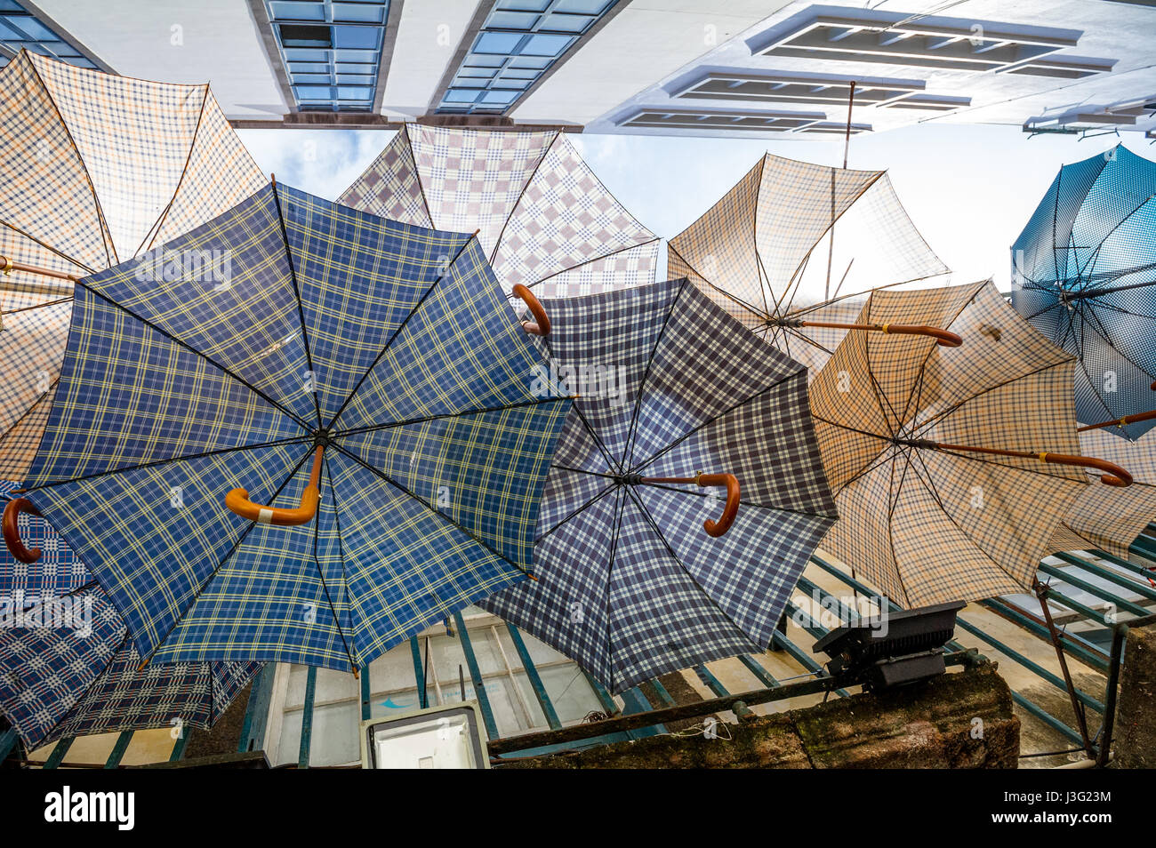 Hanging umbrellas hires stock photography and images Alamy