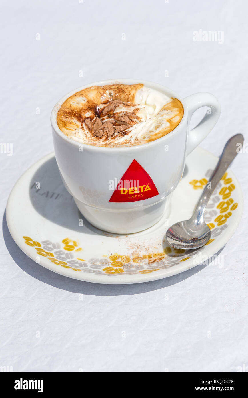 Cappuccino coffee drink Stock Photo