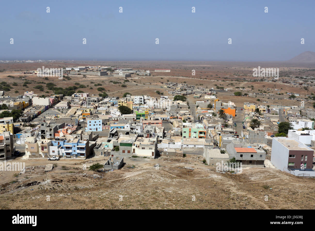 View of Espargos from  Monte Curral, Stock Photo