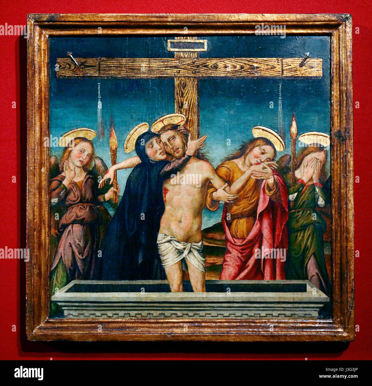 Urbino: Mostra Rinascimento segreto: Nicolò di liberatore: Cristo in pietà Stock Photo
