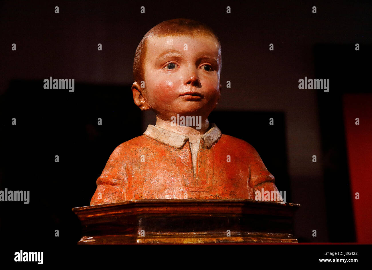 Fano: Show Secret Renaissance: Head of a Child: Antonio Rossellino: Approximately 1480 Stock Photo