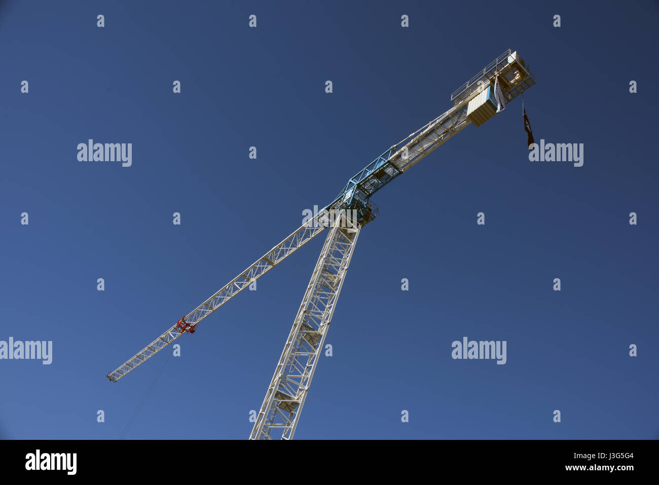 Brisbane, Australia: Construction crane at James Street, Fortitude Valley Stock Photo