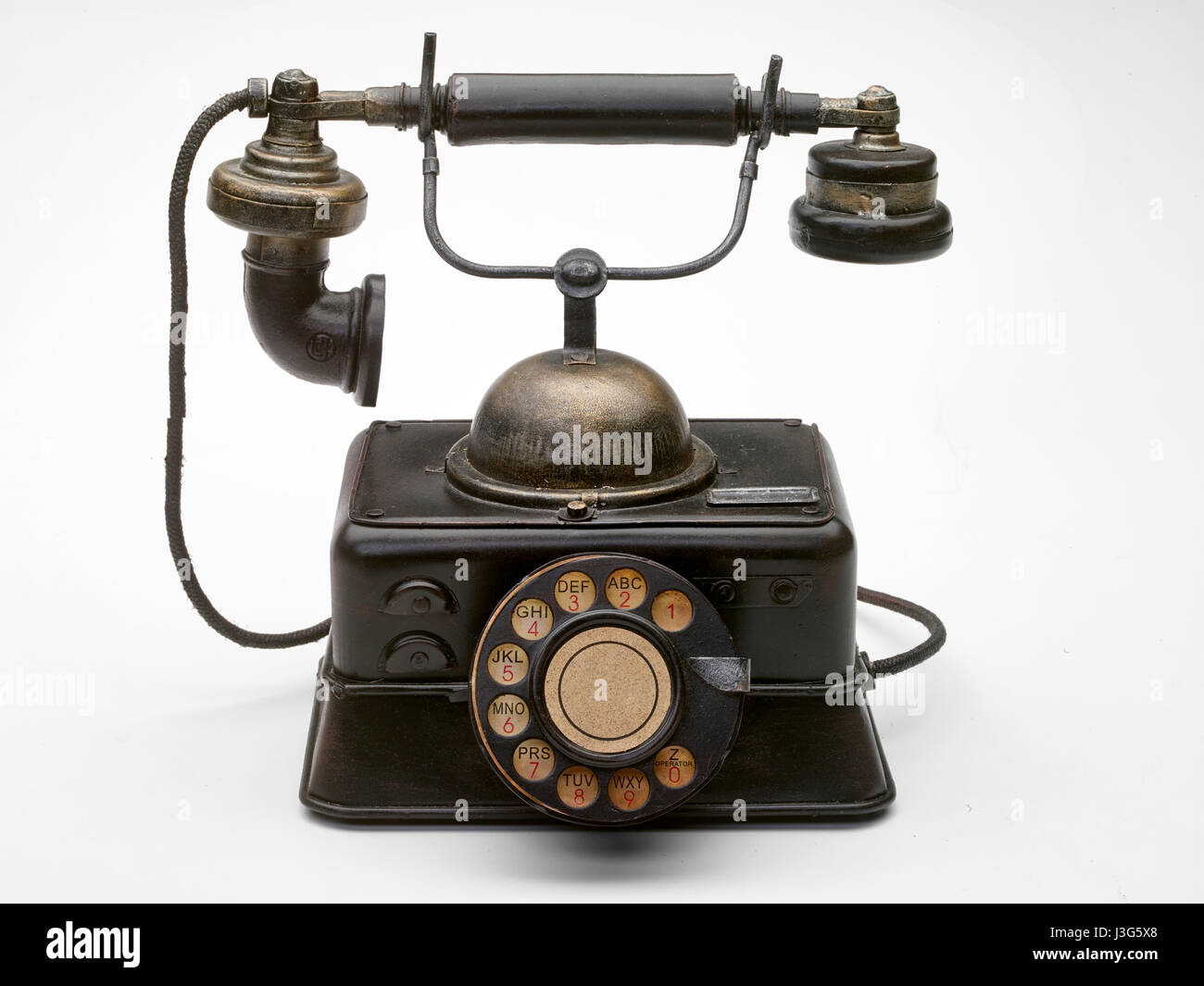 Antique Telephone Stock Photo