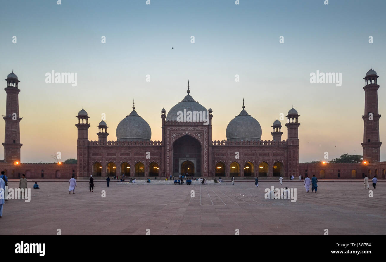 Badshahi Mosque, Lahore-Pakistan Stock Photo