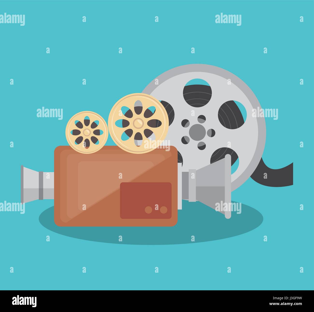 cinema entertainment elements icons Stock Vector Image & Art Alamy