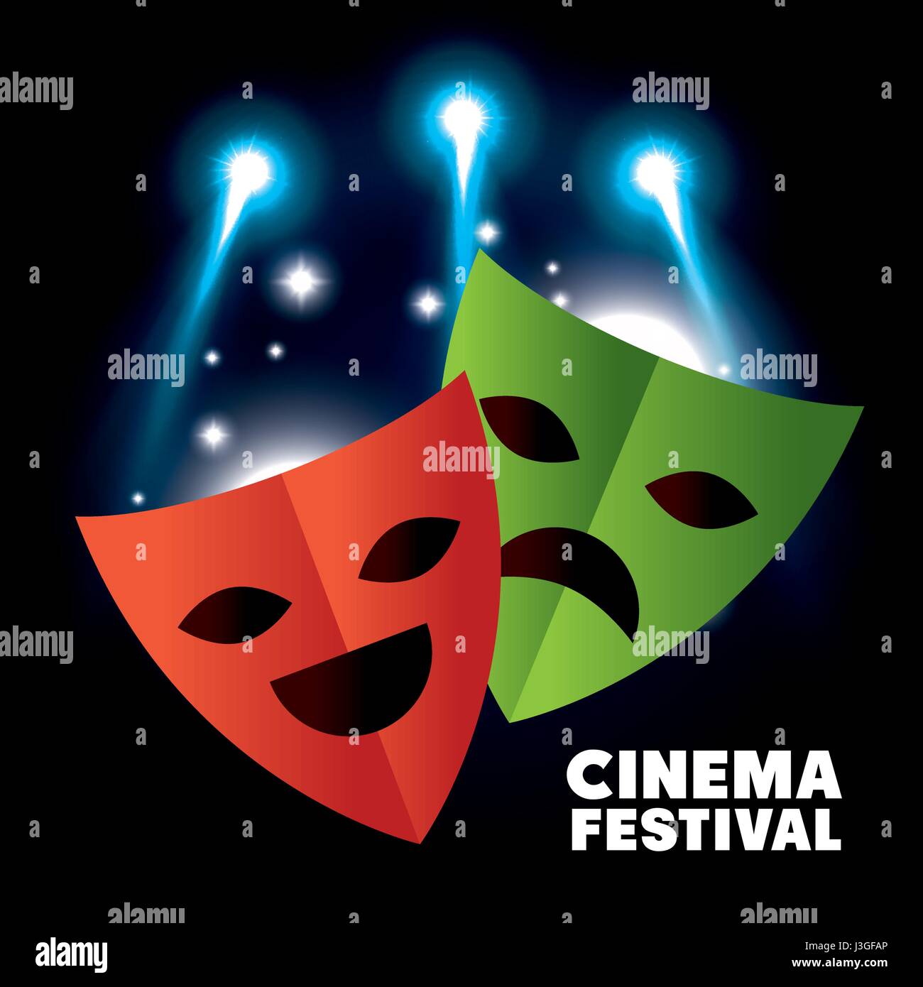 theater masks festival cinema Stock Vector Image & Art - Alamy