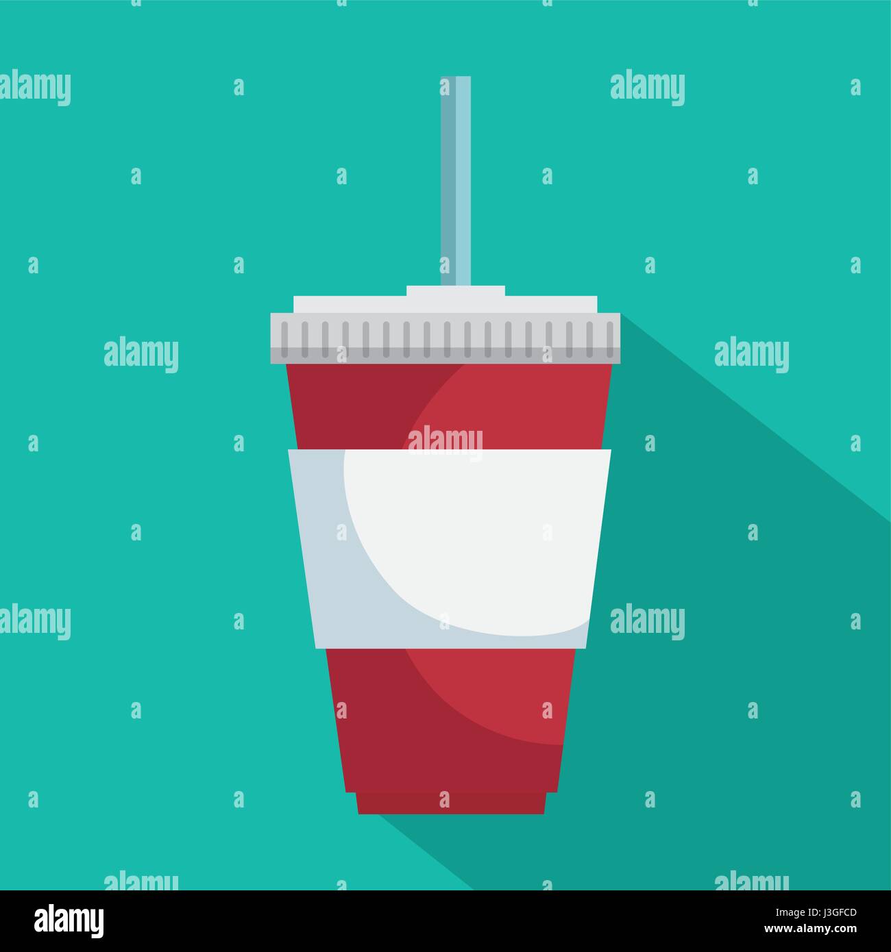 Soda Glass With Straw Icon Stock Vector Image And Art Alamy 5081