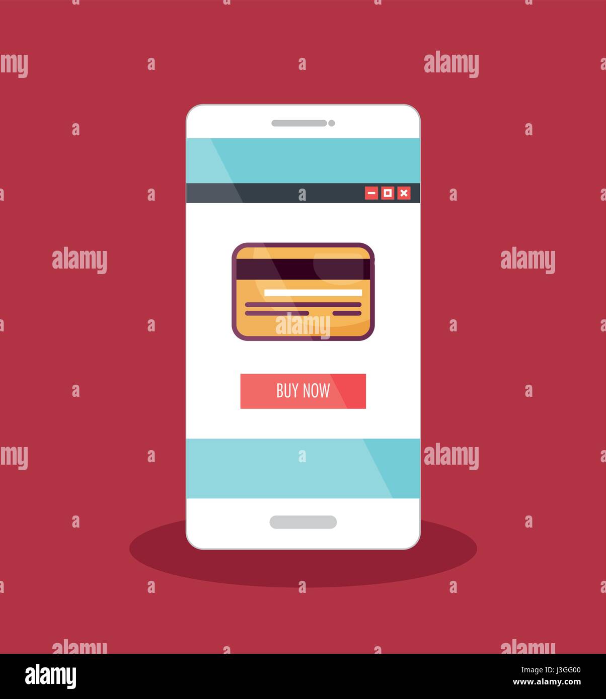 smartphone with ecommerce application Stock Vector Image & Art - Alamy