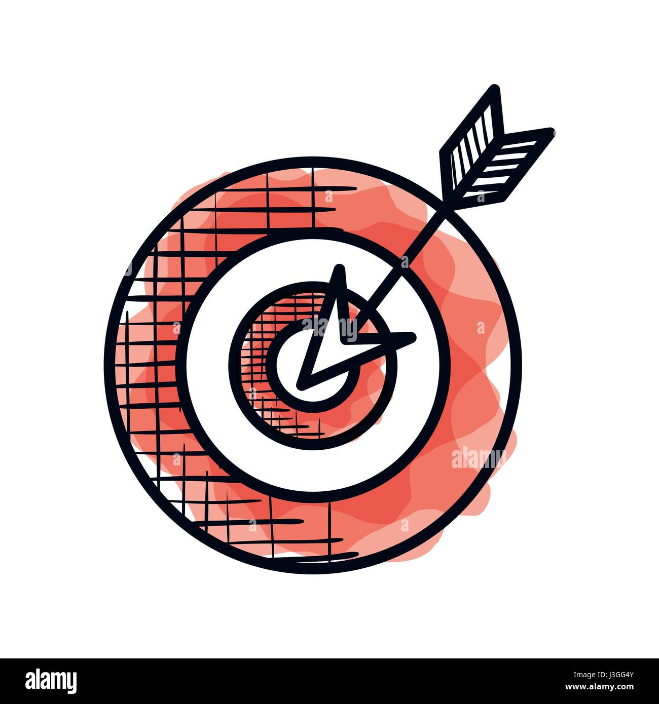 target and arrow success Stock Vector Image & Art - Alamy