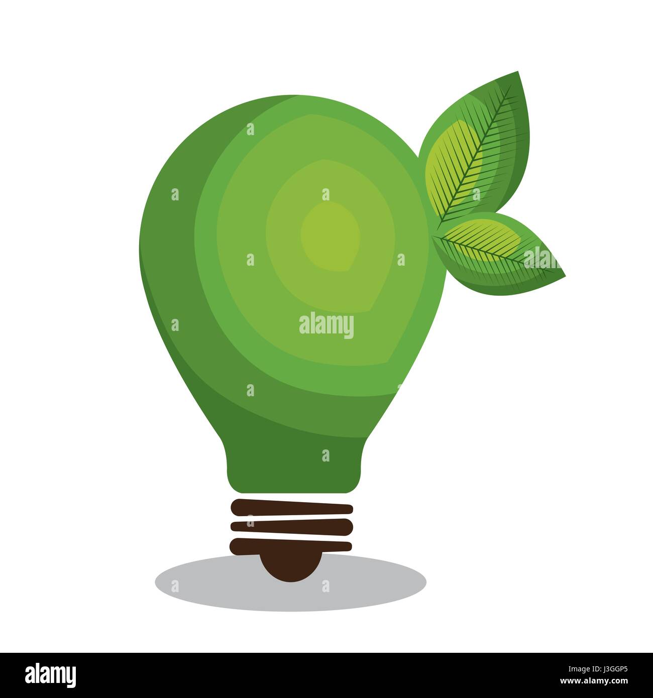 eco green bulb light Stock Vector Image & Art - Alamy