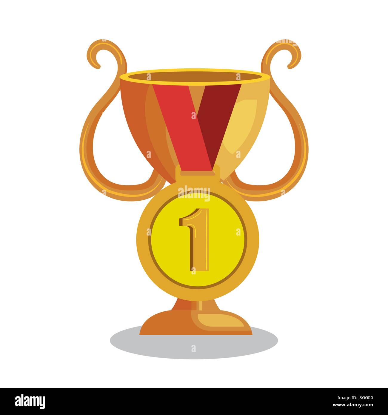 trophy cup with medal award icon Stock Vector Image & Art - Alamy