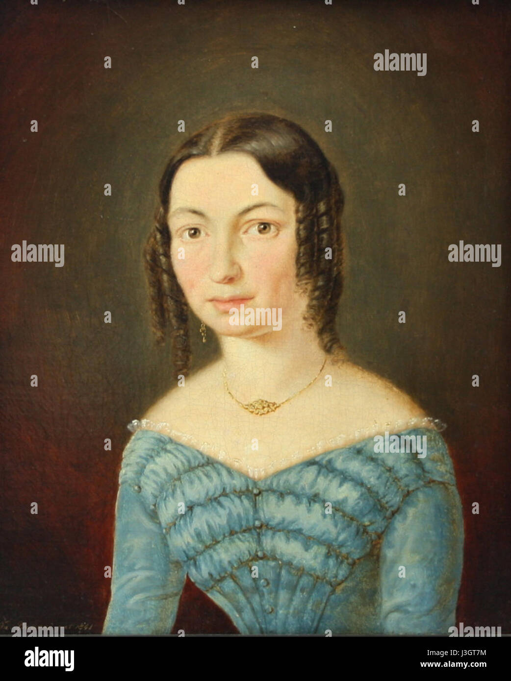 Young woman portrait 19th century hi-res stock photography and images ...