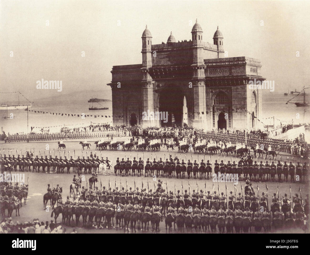 Gateway of India, Bombay. 1911 Stock Photo