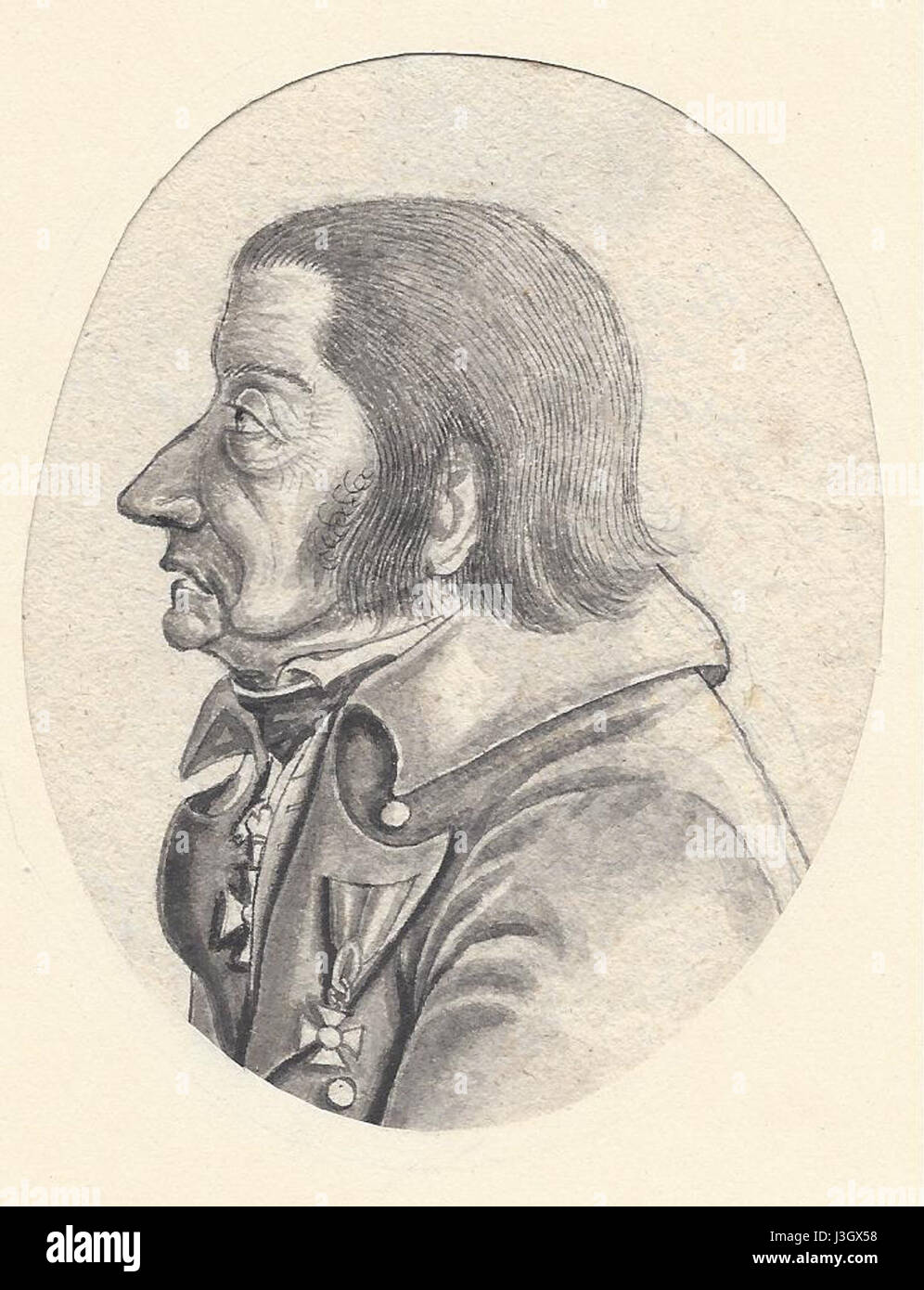 Georg Wilhelm Friedrich Hegel mit dem Roten Adlerorden am Revers Stock Photo
