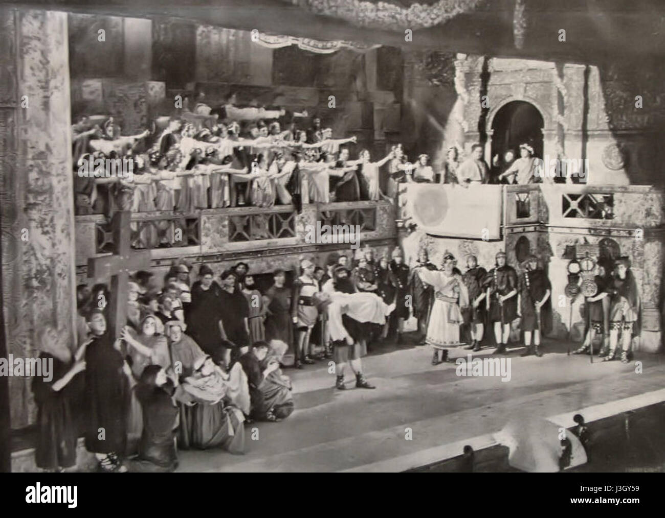 The finale of the premiere in the People's Opera marks the conclusion of a significant performance, likely a major cultural event. This finale is an important moment in the opera, showcasing the culmination of the performance. Stock Photo