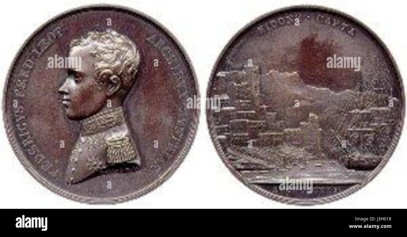 Friedrich Ferdinand Leopold 1821 1847 medal Stock Photo Alamy