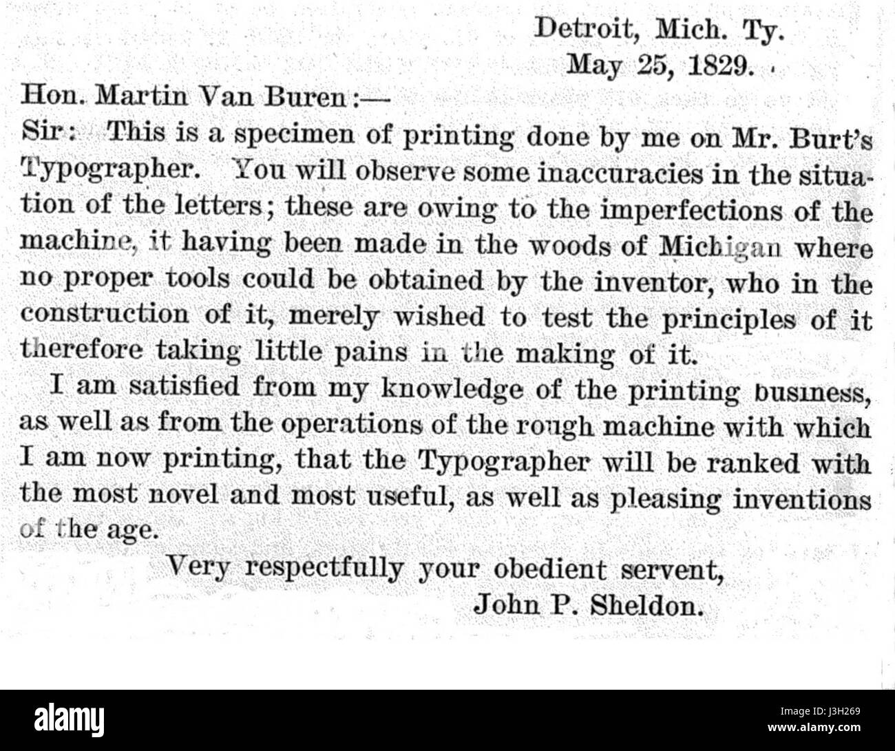 first typewriter 1829