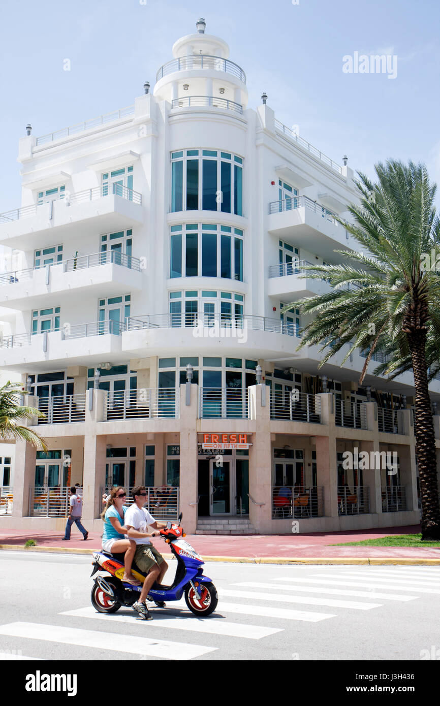 Picture of Miami Beach Florida,Ocean Drive,condominium condominiums condo condos ...