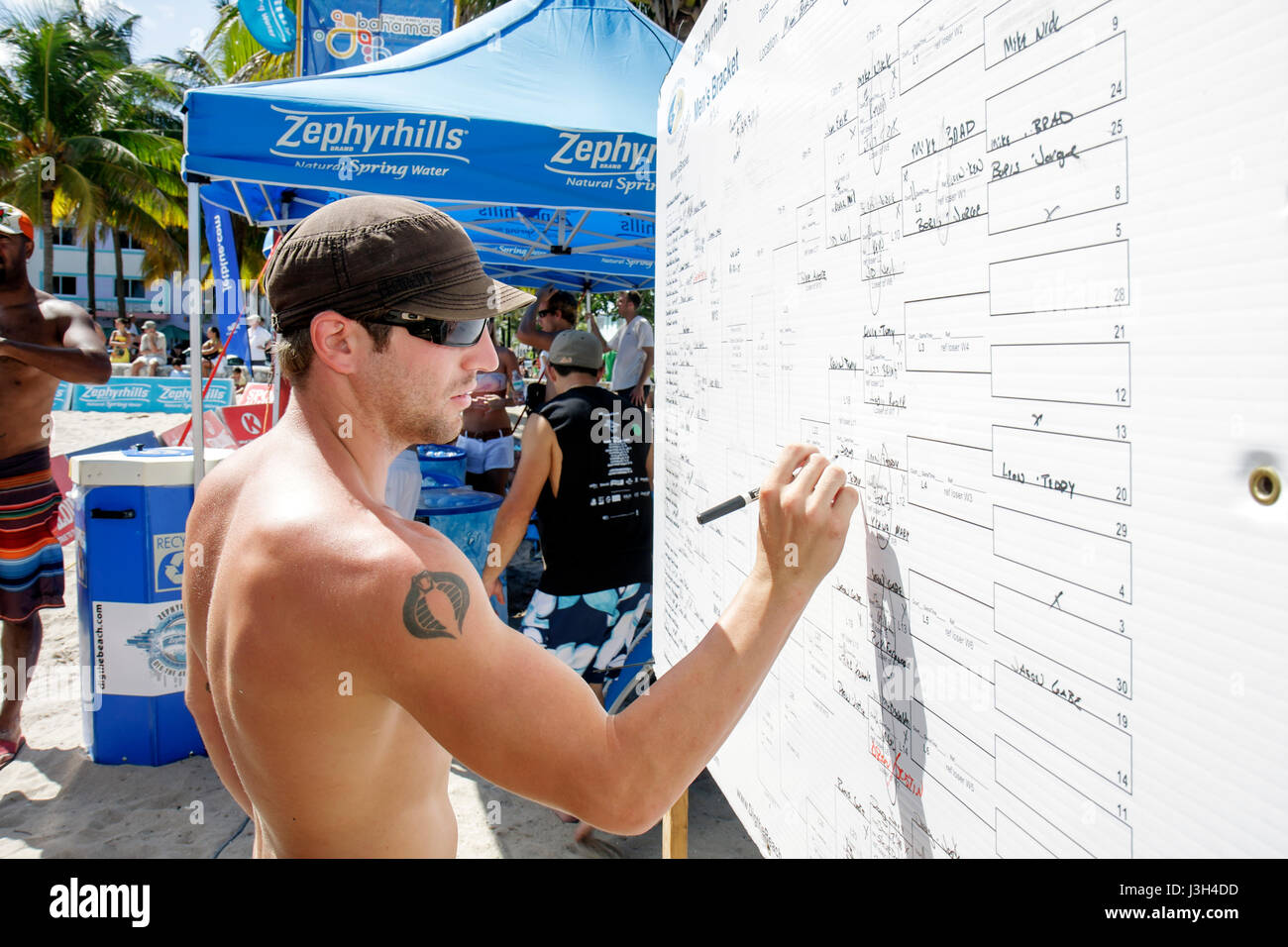 Miami Beach Florida,Lummus Park,beach beaches volleyball competition