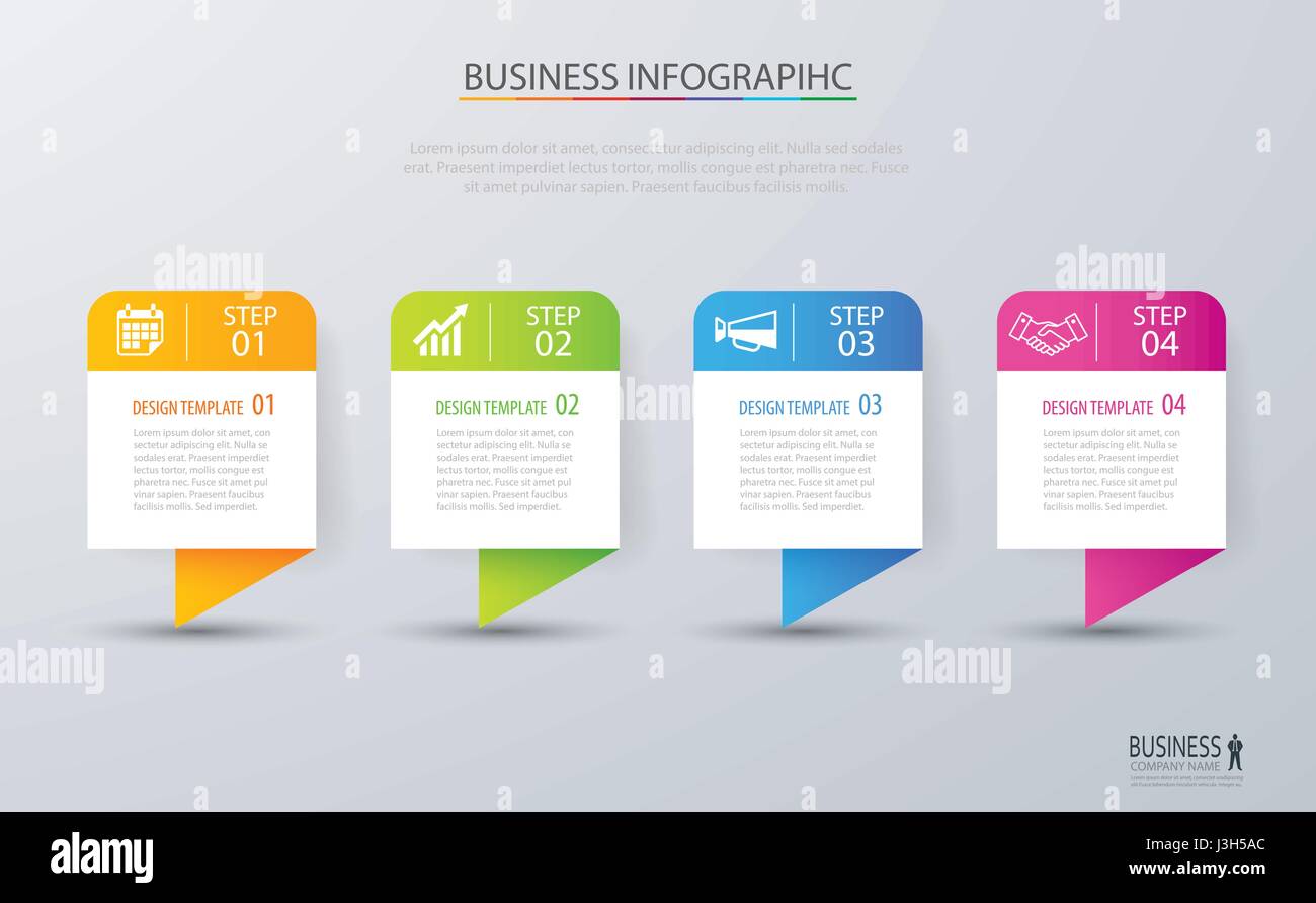 Infographic tab design vector and marketing template business. Can be ...