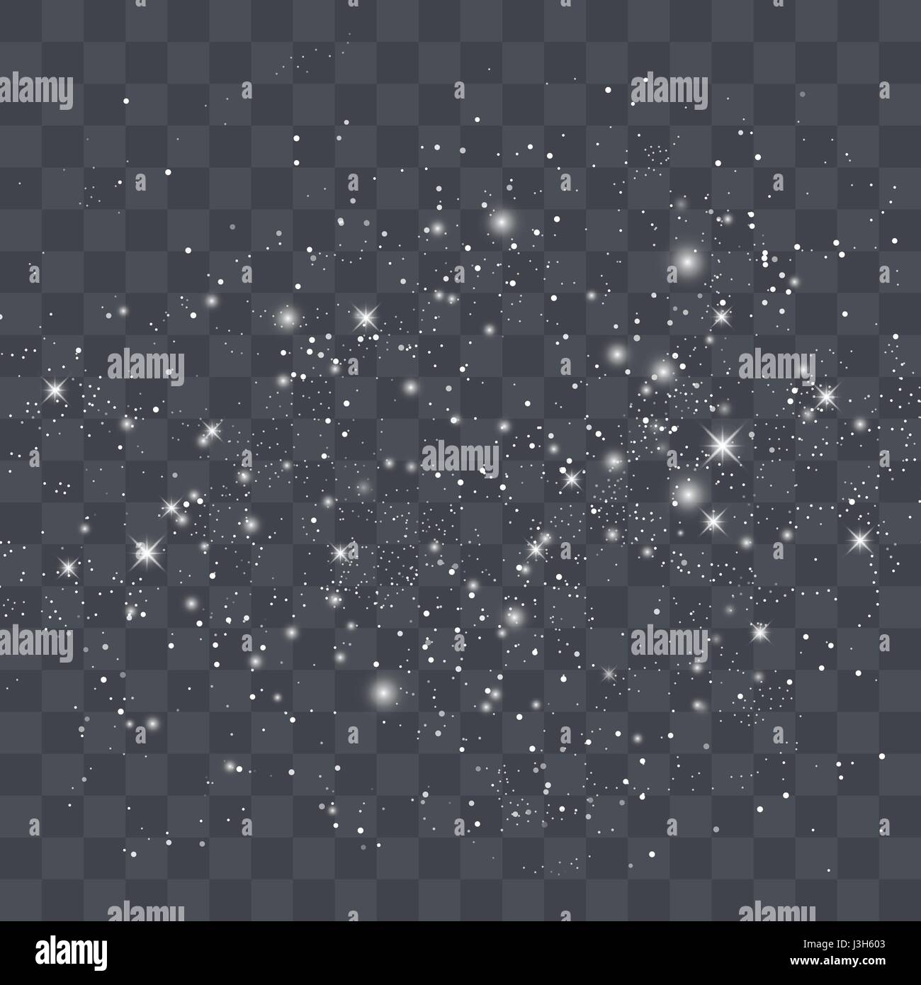 Vector white glitter particles background effect for luxury greeting ...