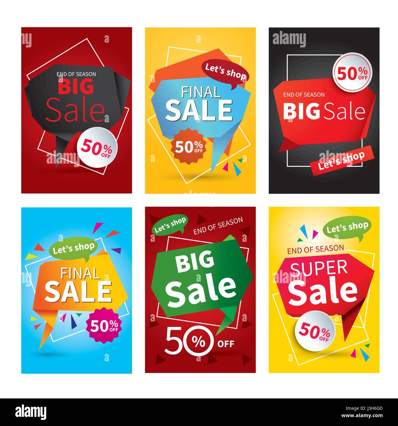 set of sale website banner templates social media banners for online website banner templates