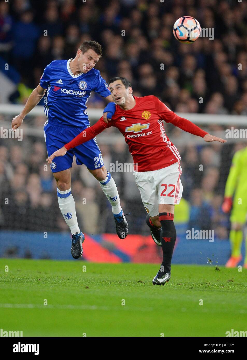 Henrikh Mkhitaryan of Manchester United during the FA Cup match between  Chelsea and Manchester United at Stamford Bridge in London. March 13, 2017.  *** EDITORIAL USE ONLY *** FA Premier League and