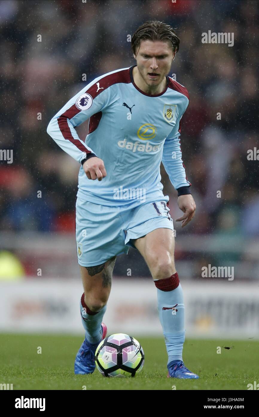 JEFF HENDRICK BURNLEY FC 2017 Stock Photo