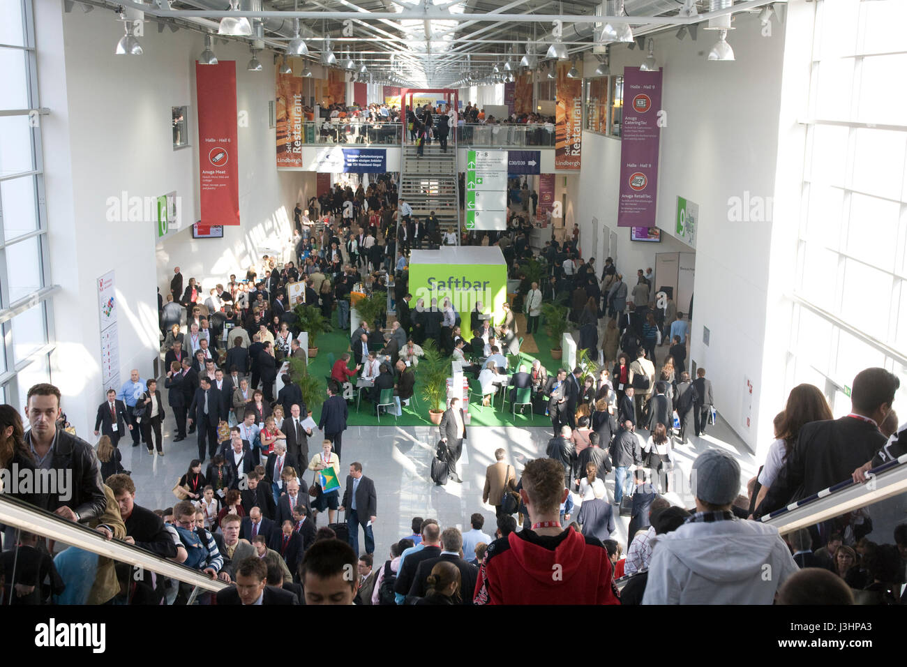 Germany, Cologne, visitors at the ANUGA trade fair at the exhibition center in the district Deutz Stock Photo