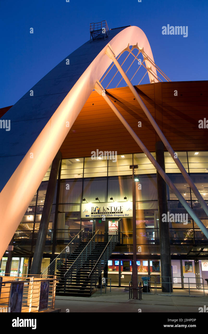 Germany, Cologne, the Lanxess Arena in the town district Deutz. Stock Photo