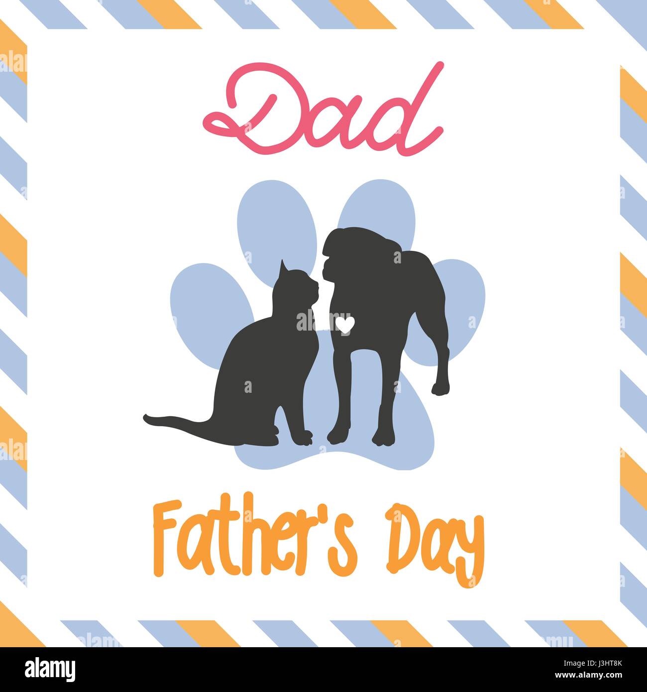 Fathers day drawing card family hi-res stock photography and images - Alamy