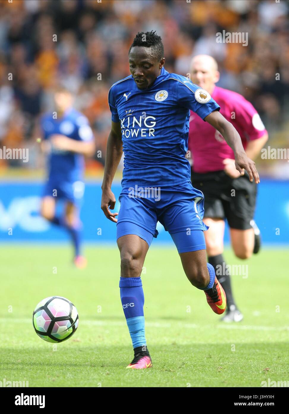 AHMED MUSA LEICESTER CITY FC LEICESTER CITY FC KC STADIUM HULL ENGLAND 13 August 2016 Stock Photo