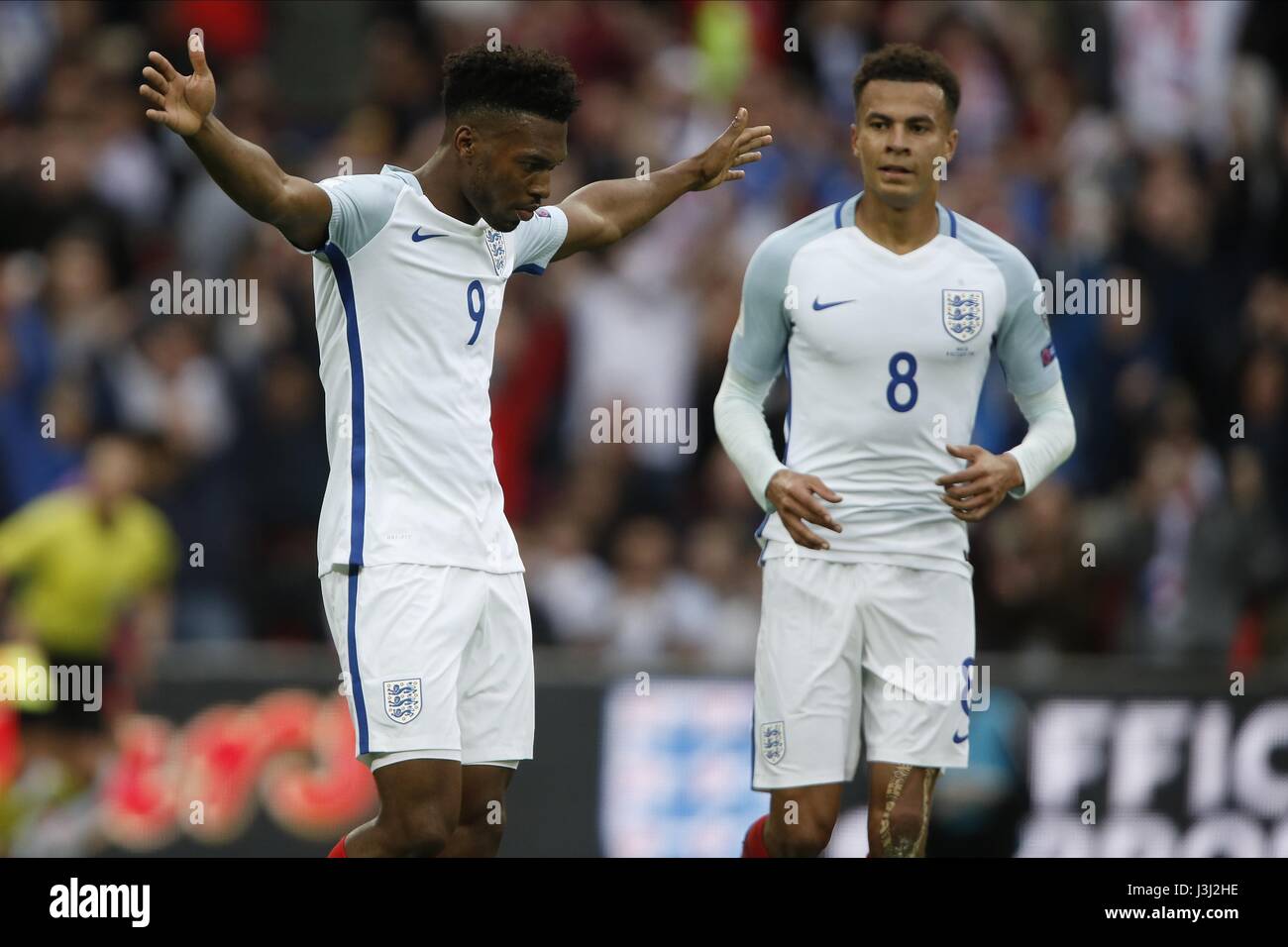 DANIEL STURRIDGE ENGLAND LIVERPOOL FC ENGLAND & LIVERPOOL FC WEMBLEY LONDON ENGLAND 08 October 2016 Stock Photo