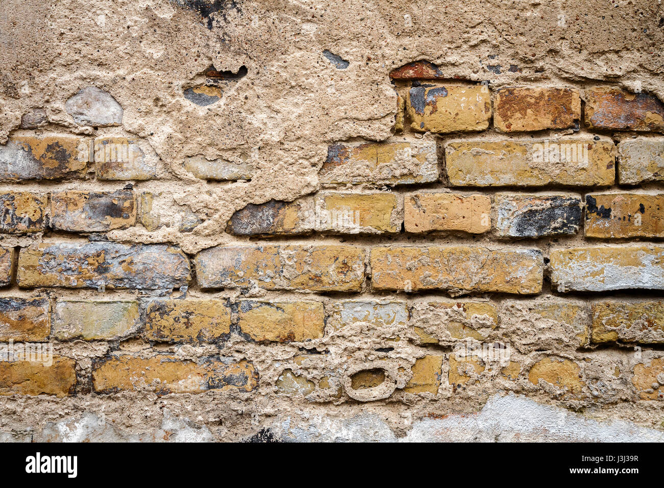 Background Of Old Yellow Brick Wall Texture Abstract Horizontal Stock Photo Alamy