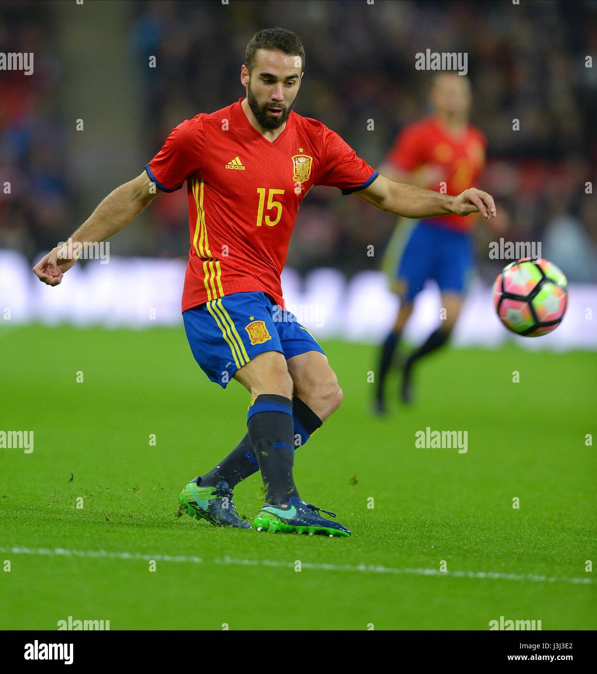DANI CARVAJAL OF SPAIN ENGLAND V SPAIN WEMBLEY STADIUM LONDON ENGLAND ...